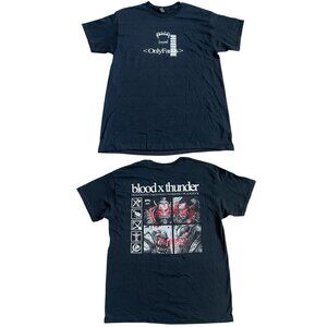 Only Fangs Men’s Team Orc T Shirt Sz L Blood X Thunder Dragonmaw Warcraft NEW